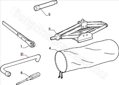 Kerék kulcs - Boxer Jumper Ducato - 671716 1304045080