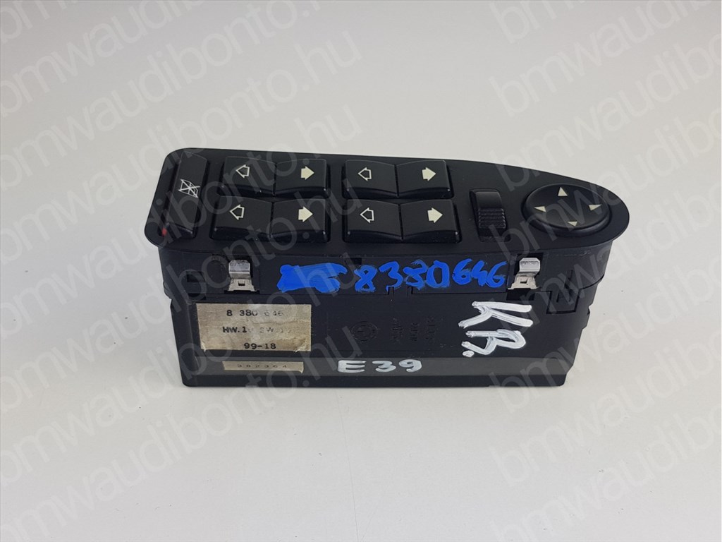 BMW 5 (E39) Sofőr oldali (négyes / kettes) elektromos ablakemelő kapcsoló (8380646) 1. kép