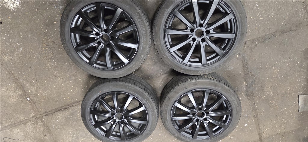  5x114.3 lyukosztású 18" használt Platin alufelni, rajta 225/50 újszerű Michelin gumi  8. kép