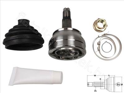 Féltengelycsukló külső - MAREA, 145, 156, 146, GTV, LYBRA - FT25041K, 46307246 -  - Fastoriginal Utángyártott új 46307246