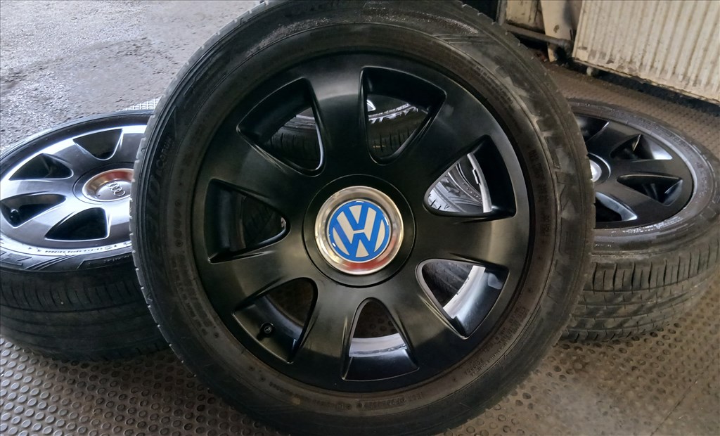  5x112 7x16 Et42 57.1 gyári alufelni, 205/55 nyári Falken 2019 3. kép