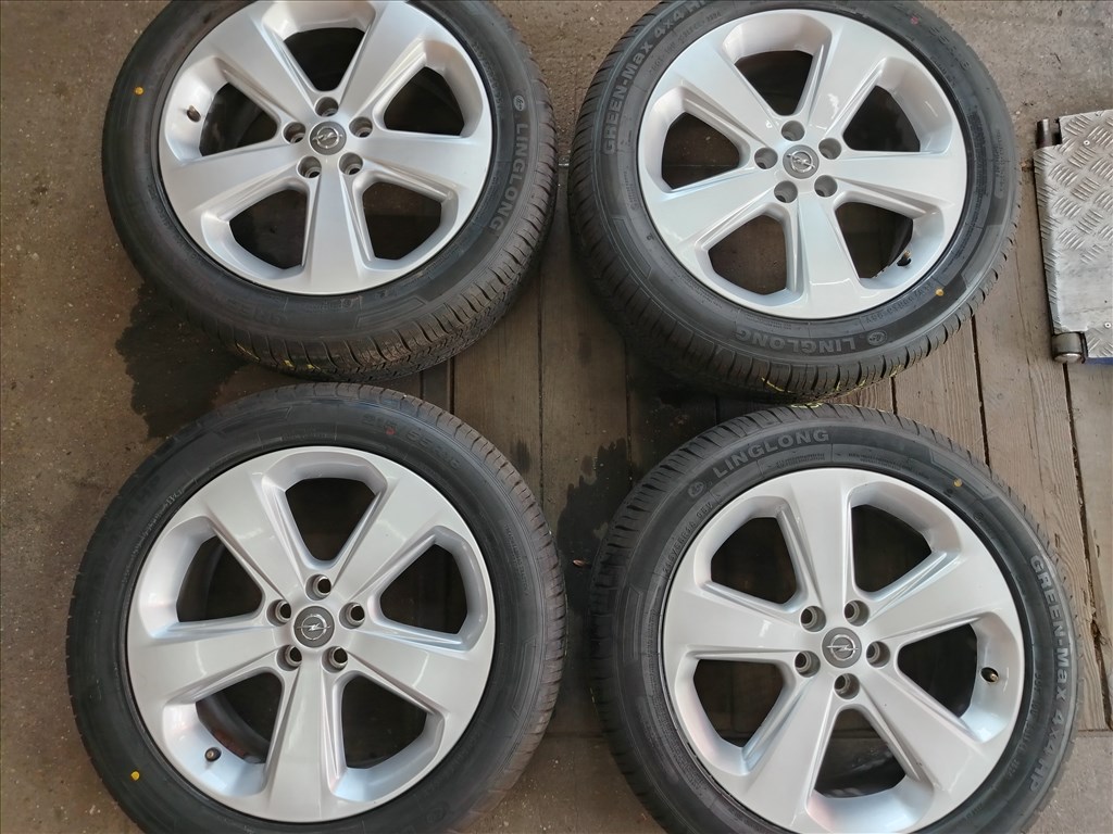  OPEL MOKKA 5x105 18" aluufelni, 215/55 új Linglong nyári gumi gumi *ár/szett 1. kép