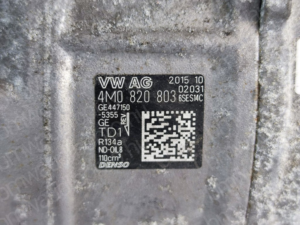 AUDI A4 B9 (8W2, 8WC)  2.0 TFSI Légkondicionáló (A/C) klíma kompresszor (4M0820803) 2. kép