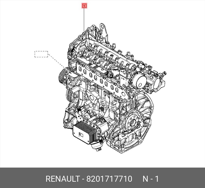 Renault Trafic III, Opel Vivaro B Motor 8201m9r450 820171771095530371 1. kép