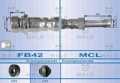 GUMIFÉKCSŐ ELSŐ FORD MONDEO        FORD - MONDEO, COUGAR - AK.8645 -  - Akron Utángyártott új 8645
