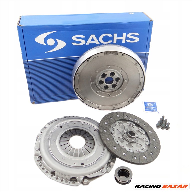 Audi A4 (B6), A6 (C5) 1.9 TDi 130 LE kettős tömegű lendkerék és kuplung szett Sachs gyártmány 2290601065 1. kép