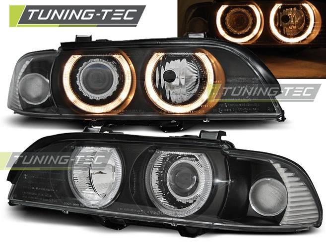 BMW E39 Angel Eyes 09.95-06.03 D2S/H7 FEKETE  SEDAN/TOURING Tuning-Tec Fényszóró 1. kép