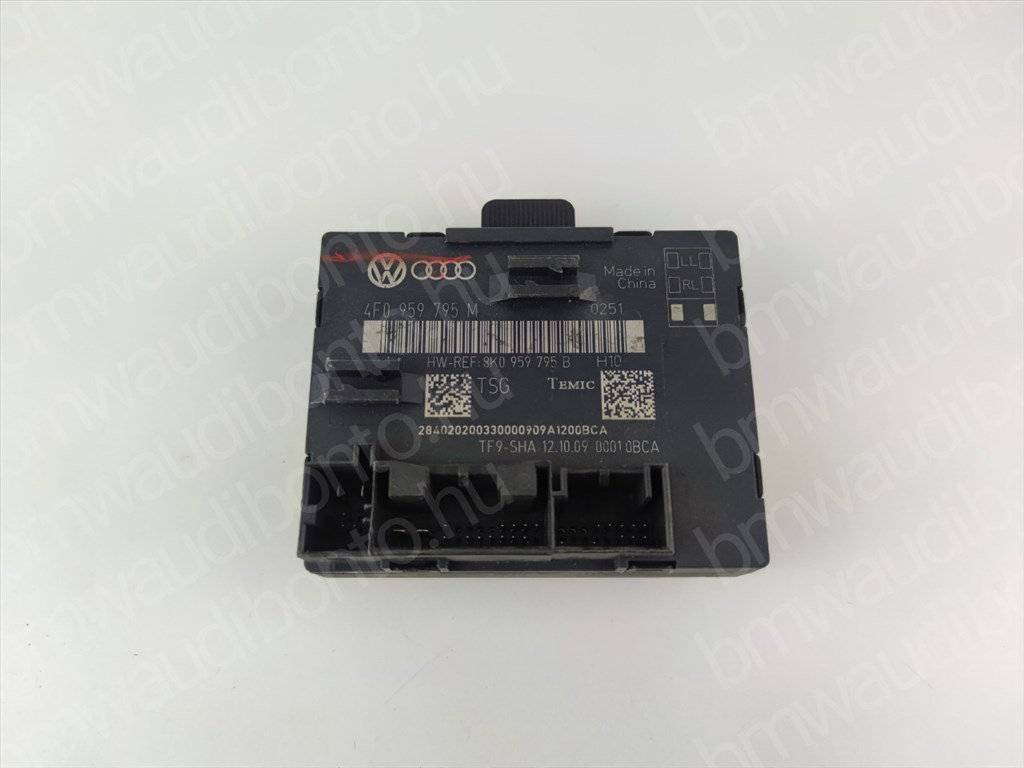 AUDI A6 C6 (4F2) Bal hátsó ajtó vezérlőegység/modul (4F0959795M) 1. kép