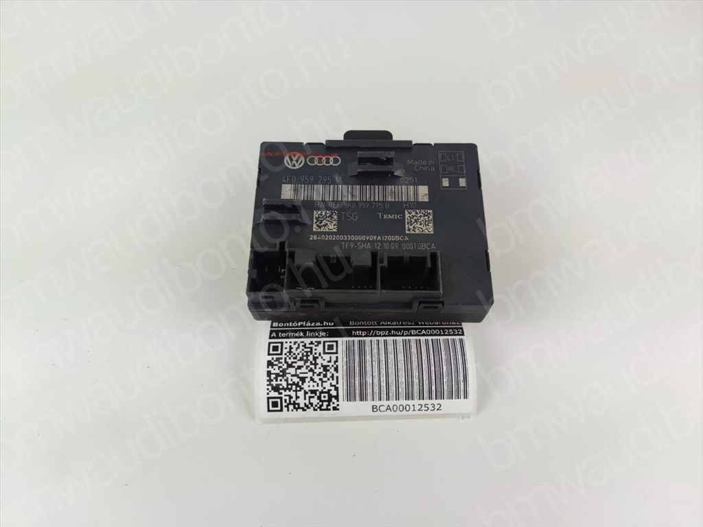 AUDI A6 C6 (4F2) Bal hátsó ajtó vezérlőegység/modul (4F0959795M) 3. kép