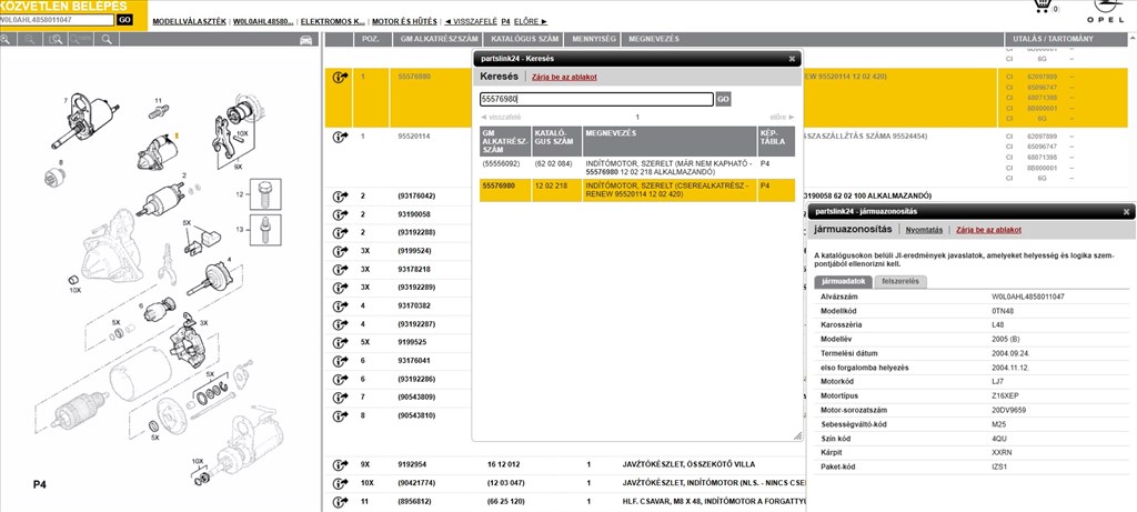 Bontásra: Opel Astra H Enjoy 1.6 (2005) önindító  55576980 w0l0ahl4858011047 7. kép