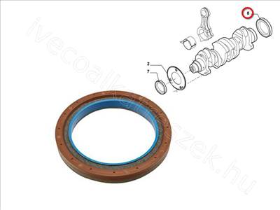 Főtengely hátsó szimmering 2.3 - FIORINO, DAILY, DUCATO, FELICIA, PATRIOT - 504078511FIAT, 504101720 -  - FIAT eredeti Eredeti új 504078511