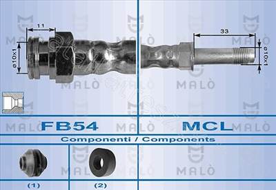 GUMIFÉKCSÖ ELSÖ GALAXY/SHARAN/TT - ALHAMBRA, SHARAN, GALAXY - AK.8924 -  - Akron Utángyártott új 8924