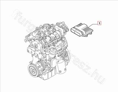 Motorvezérlő egység 1.3D, 2.3D - TIPO, 500X, DUCATO - 55271527 -  - FIAT eredeti Eredeti új 55271527