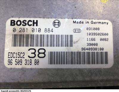 Motorvezérlő készlet - SCUDO - BO.9650931880KIT, 0281010884 -  - Bontott Fiat  9650931880KIT