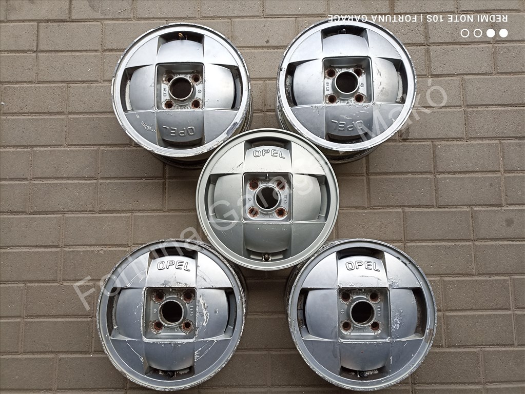 4x100 13" Opel használt alufelni garnitúra (5db) 1. kép