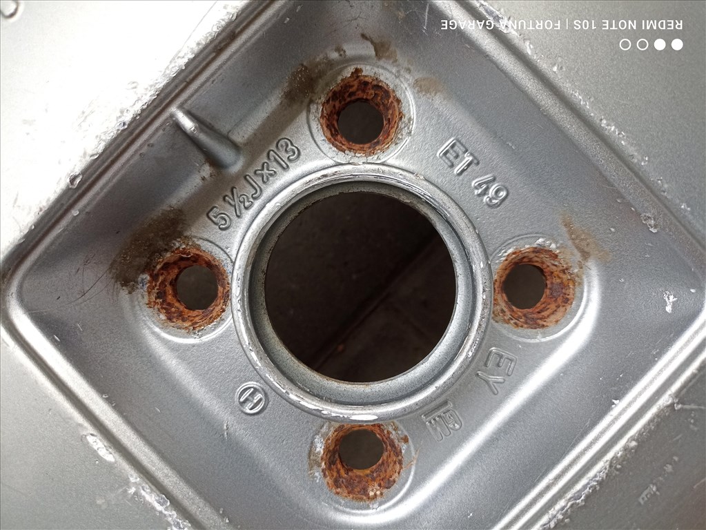 4x100 13" Opel használt alufelni garnitúra (5db) 8. kép