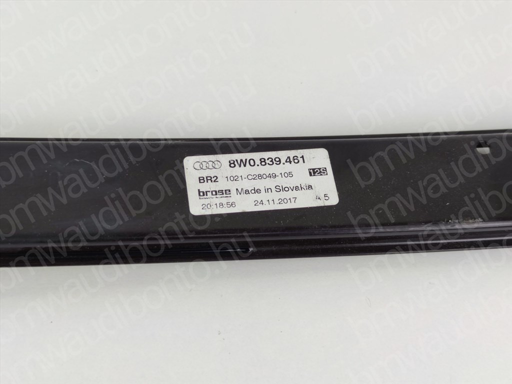 AUDI A4 B9 (8W2, 8WC) Bal hátsó ajtó ablakemelő szerkezet (elektromos) (8W0839461, 8W0839461A) 2. kép