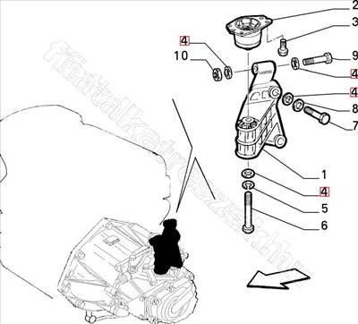 Alátét 10,5 x 21 x 2 mm - REGATA, GIULIA, PUNTO, GT, 146, TIPO - 14496621, 14496631 -  - FIAT eredeti Eredeti új 14496621