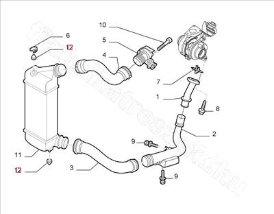 Hűtő rögzítő gumibak  - JUMPY, SCUDO, EXPERT, DISPATCH, ULYSSE, PHEDRA - 9638864180, 1312A3 -  - FIAT eredeti Eredeti új 9638864180