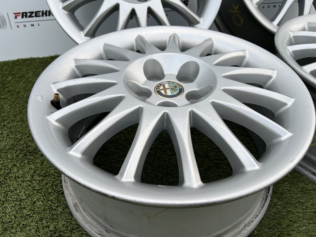 5x98 16" Alfa Romeo gyári alufelni 6,5Jx16h2 ET41,5 2. kép