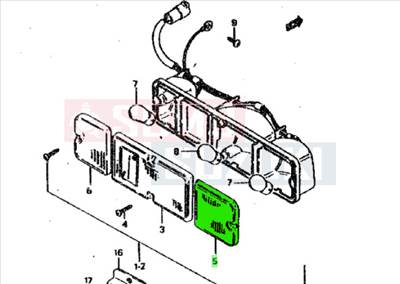 Suzuki Samurai Santana index búra hátsó 00000A00106