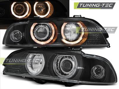 BMW E39 Angel Eyes 09.95-06.03 H7/H7 FEKETE  SEDAN/TOURING Tuning-Tec Fényszóró
