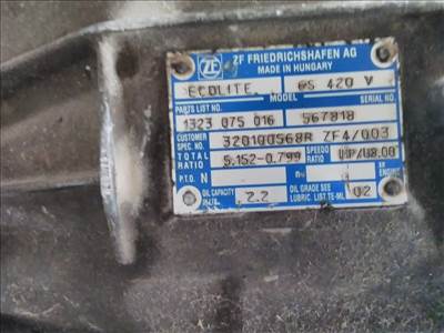 Opel/Renault 2,3D, ZF 6S420V bontott váltó 