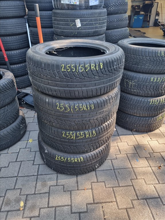  255/5518" újszerű Hankook Winter I cept evo2 SUV téli gumi 4db  1. kép