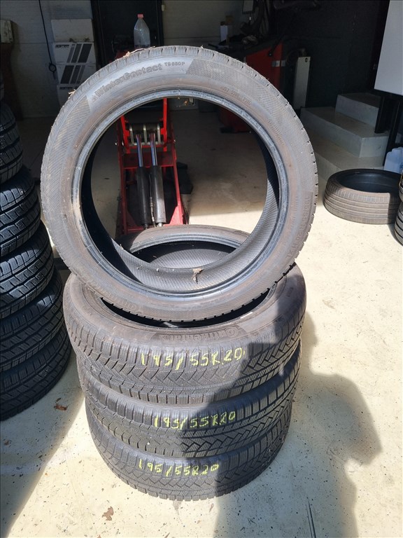  195/5520" újszerű Continental WinterContact TS850P téli gumi 4db  2. kép