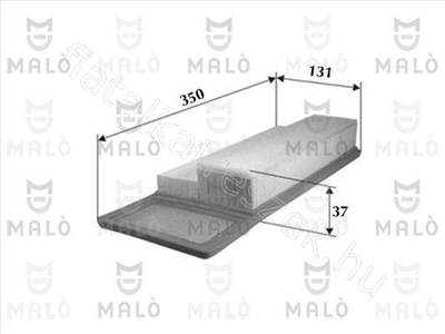 Levegőszűrő 500 1.3 Mjtd  - FIORINO, STRADA, PUNTO, 500L, MUSA, MITO - AK.150/0003 -  - Akron Utángyártott új 150/0003