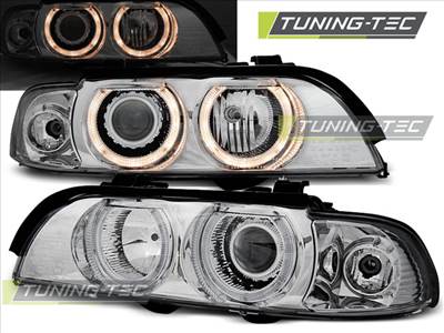 BMW E39 Angel Eyes 09.95-06.03 H7/H7 CHROME  SEDAN/TOURING Tuning-Tec Fényszóró