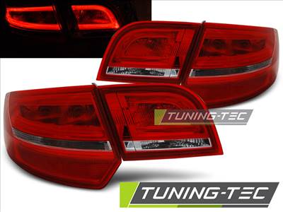 AUDI A3 8P 04-08 SPORTBACK RED WHITE LED Tuning-Tec Hátsó Lámpa