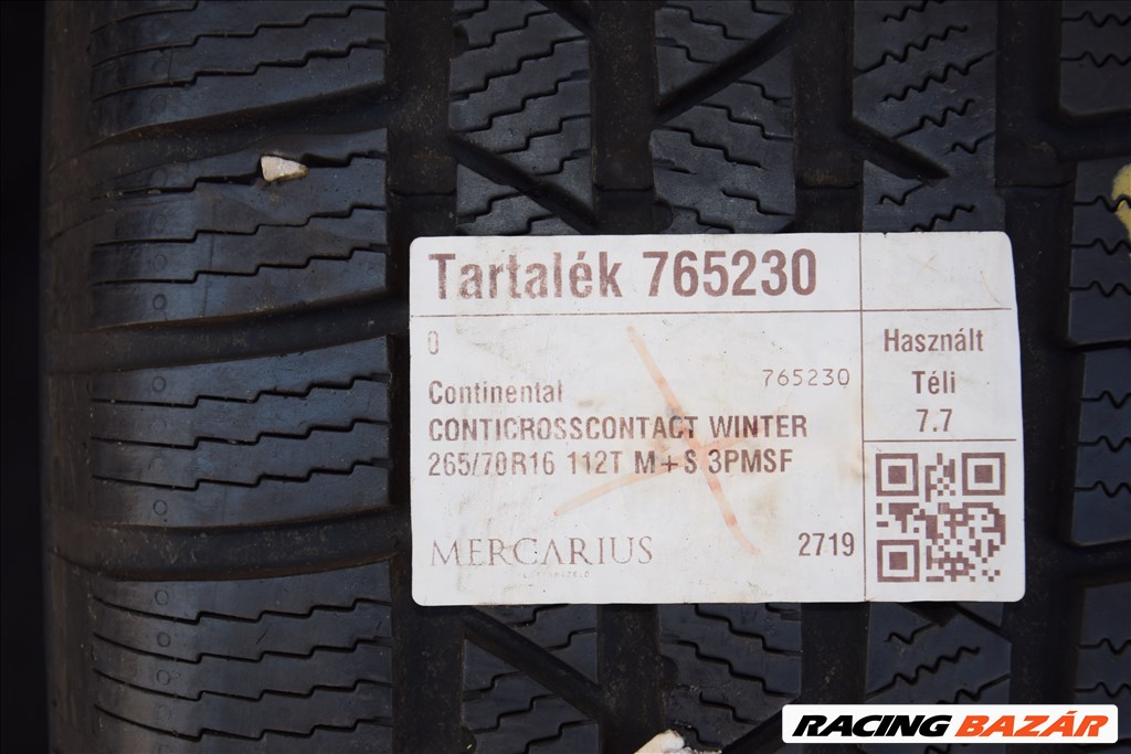  265/7016" újszerű Continental téli gumi gumi 6. kép