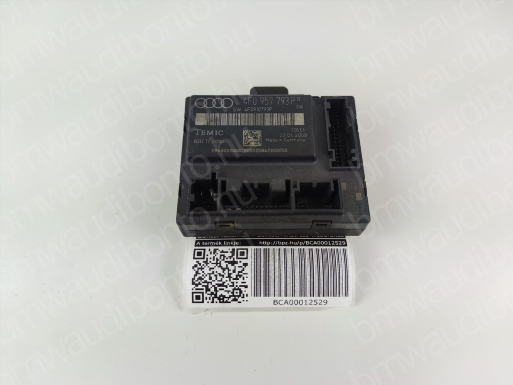 AUDI A6 C6 (4F2) Bal első ajtó vezérlőegység/modul (4F0959793P) 3. kép