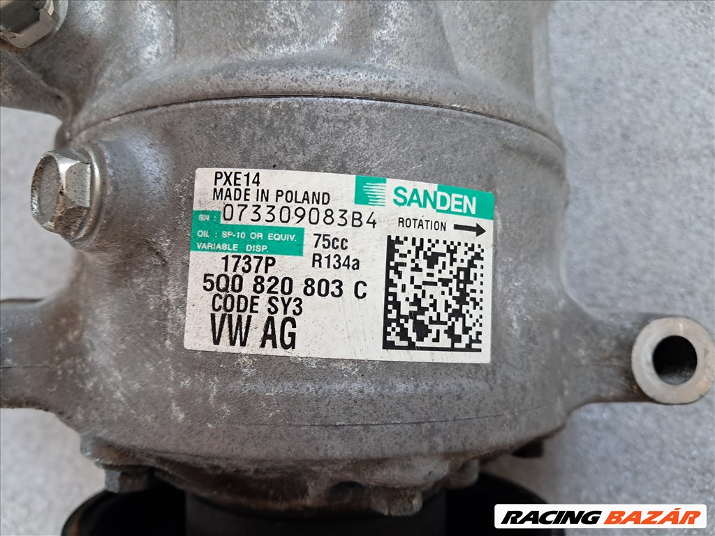 Skoda Octavia III 2.0 tdi klímakompresszor  5q0820803c 2. kép