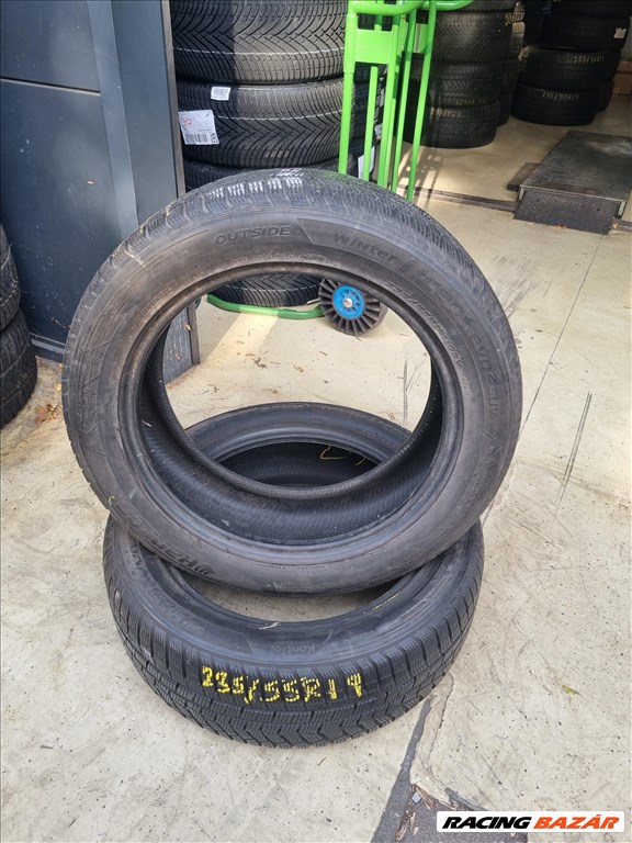  235/5519" újszerű Hankook Winter I cept evo2 SUV téli gumi 2db  2. kép