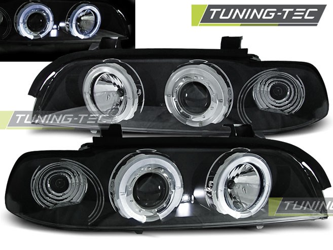 BMW E39 Angel Eyes fekete 09.95-09.95  SEDAN/TOURING Tuning-Tec Fényszóró 1. kép