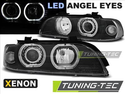 BMW E39 09.95-06.03 ANGEL EYES LED D2S/H7 BLACK Tuning-Tec Fényszóró