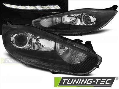 FORD FIESTA MK7 13- LED DRL BLACK Tuning-Tec Fényszóró