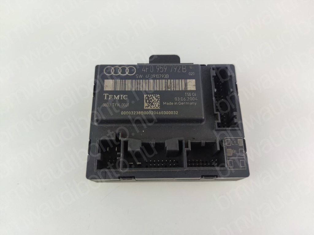 AUDI A6 C6 (4F2) Jobb első ajtó vezérlőegység/modul (4F0959792B) 1. kép