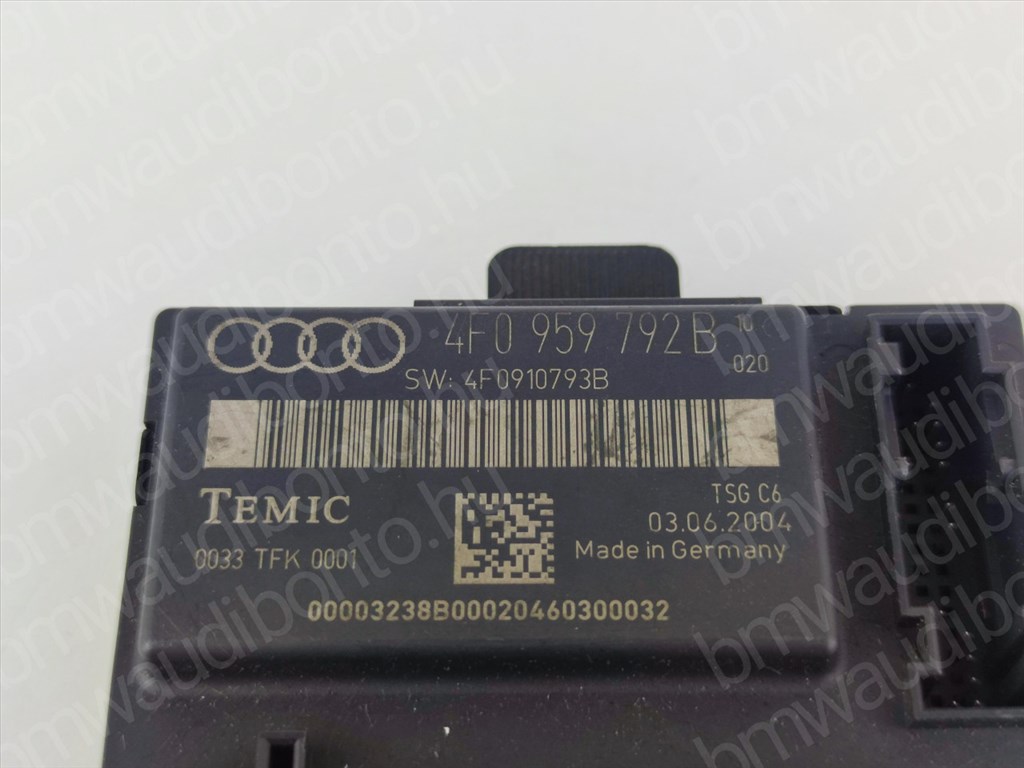 AUDI A6 C6 (4F2) Jobb első ajtó vezérlőegység/modul (4F0959792B) 2. kép
