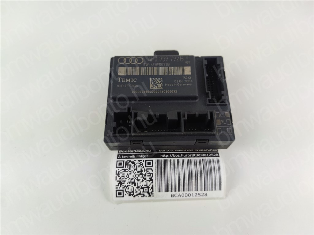 AUDI A6 C6 (4F2) Jobb első ajtó vezérlőegység/modul (4F0959792B) 3. kép