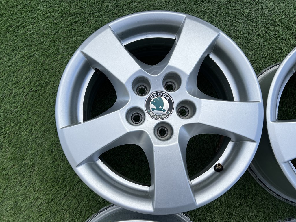 5x100 14" Skoda gyári alufelni 6Jx14h2 ET43 5. kép