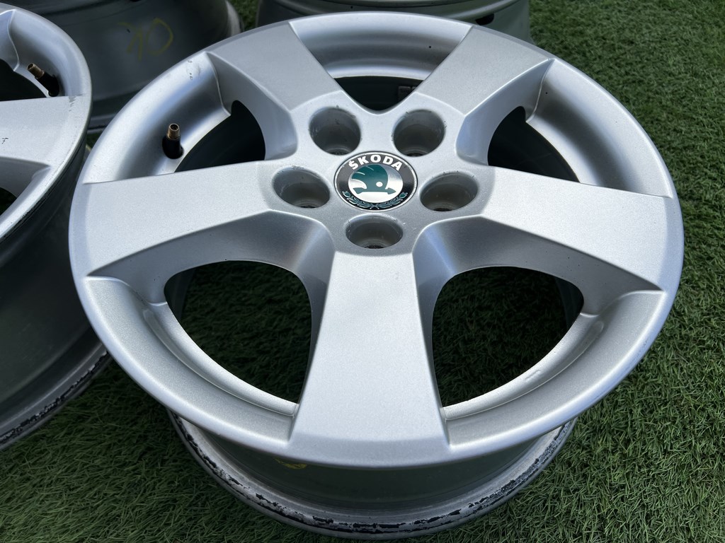 5x100 14" Skoda gyári alufelni 6Jx14h2 ET43 6. kép