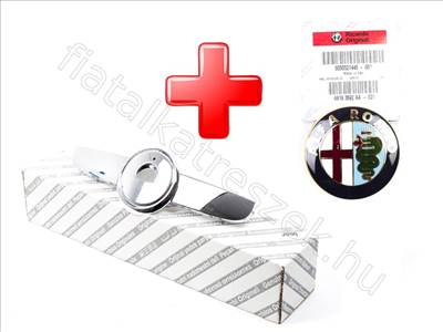 Első embléma króm+embléma - 159 - 71777751_50521448 -  - FIAT eredeti Eredeti új 71777751_50521448