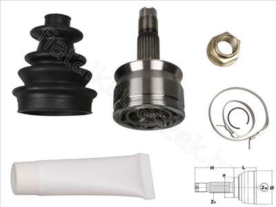 Féltengelycsukló külső - 500, KA, PANDA - FT25077K, 46308000 -  - Fastoriginal Utángyártott új 46308000