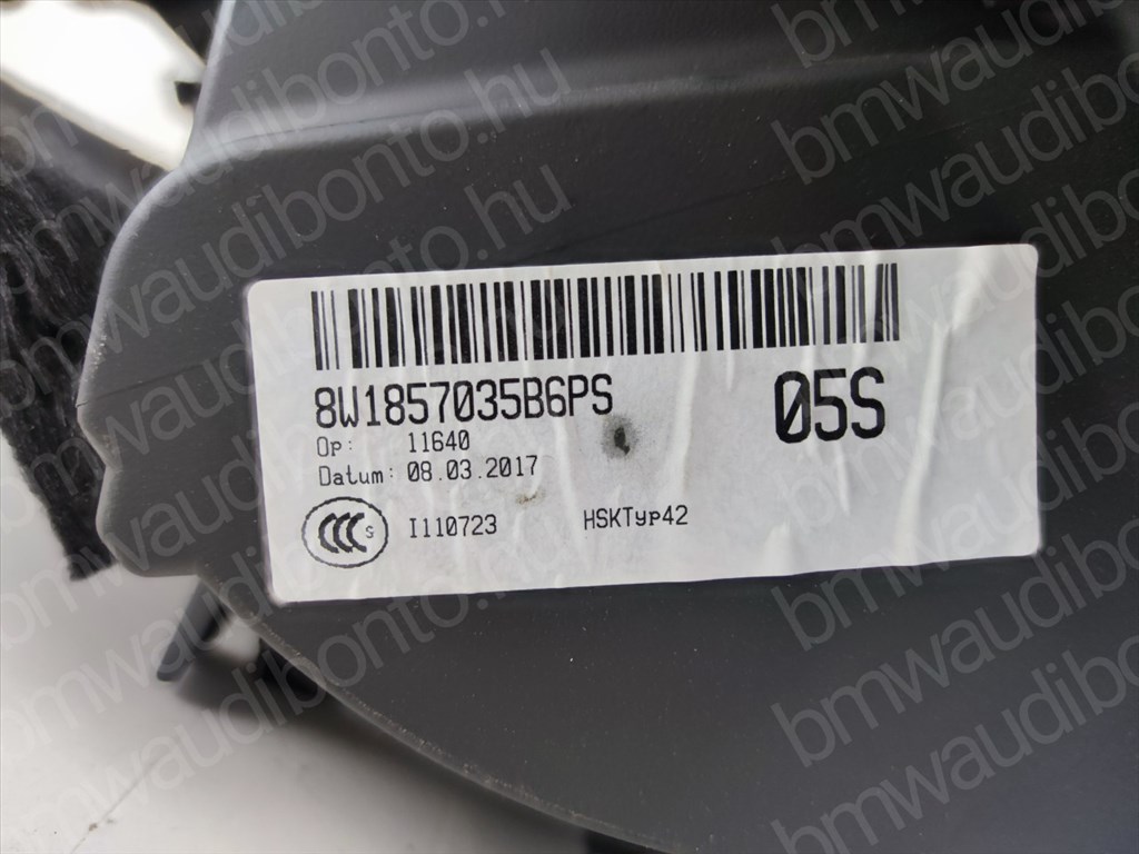 AUDI A4 B9 (8W2, 8WC) Kesztyűtartó (8W1857035B) 2. kép