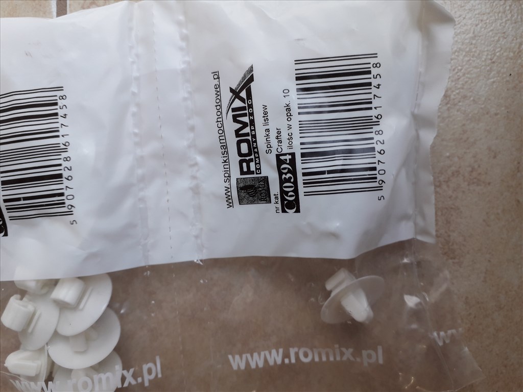 Mercedes Sprinter II díszléc patent díszléc rögzítőpatent  1. kép