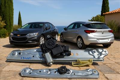 Opel Astra J, Chevrolet Cruze bal első elektromos ablakemelő szerkezet motorral  gm13406677  c32299101lh