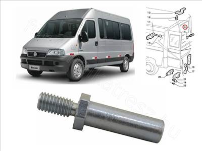 Hátsó ajtó felső zárütköző – Fiat Ducato, Citroen Jumper, Peugeot Boxer (1994-2006) – AL56029, 1335390080 – ALTOLINE utángyártott 1335390080